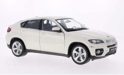 Miniature Bmw X6 1/18 Welly blanche 1:18 Bmw X6 1/18 Welly blanche 1:18 miniature