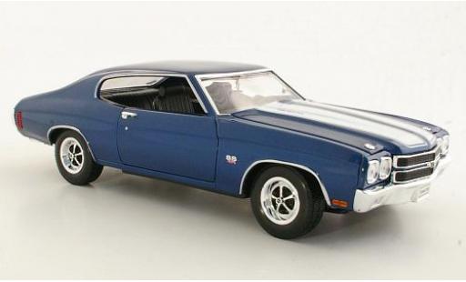 Miniature Chevrolet Chevelle 1/18 Welly SS 454 met.-bleue/blanche 1:18 Chevrolet Chevelle 1/18 Welly SS 454 met.-bleue/blanche 1:18 miniature