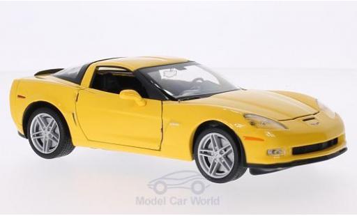Miniature Chevrolet Corvette C6 1/24 Welly (C5) Z06 jaune 2007 Chevrolet Corvette C6 1/24 Welly (C5) Z06 jaune 2007 miniature
