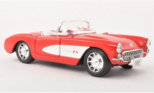 Miniature Chevrolet Corvette 1/24 Welly Cabriolet rouge 1957 1:24 Chevrolet Corvette 1/24 Welly Cabriolet rouge 1957 1:24 miniature