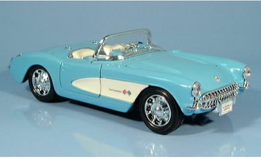 Miniature Chevrolet Corvette 1/24 Welly Cabriolet turquoise 1957 1:24 Chevrolet Corvette 1/24 Welly Cabriolet turquoise 1957 1:24 miniature