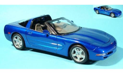 Miniature Chevrolet Corvette 1/18 Welly Coupe bleue 1999 1:18 Chevrolet Corvette 1/18 Welly Coupe bleue 1999 1:18 miniature