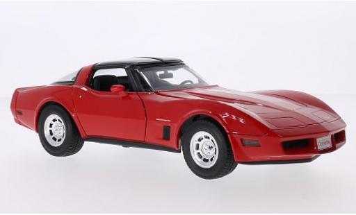 Miniature Chevrolet Corvette 1/18 Welly rouge 1982 1:18 Chevrolet Corvette 1/18 Welly rouge 1982 1:18 miniature