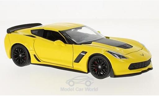 Miniature Chevrolet Corvette 1/24 Welly Z06 jaune 2017 Chevrolet Corvette 1/24 Welly Z06 jaune 2017 miniature