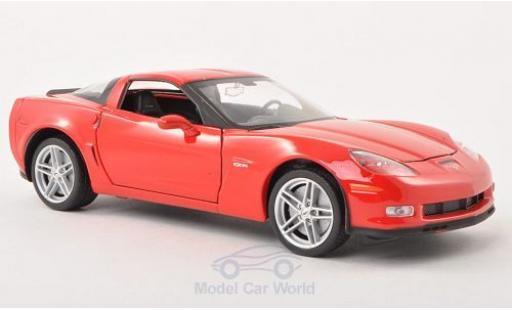 Miniature Chevrolet Corvette 1/24 Welly Z06 rouge 2007 Chevrolet Corvette 1/24 Welly Z06 rouge 2007 miniature