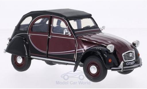 Miniature Citroen 2CV 1/24 Welly 6 Charleston rouge/noire Citroen 2CV 1/24 Welly 6 Charleston rouge/noire miniature