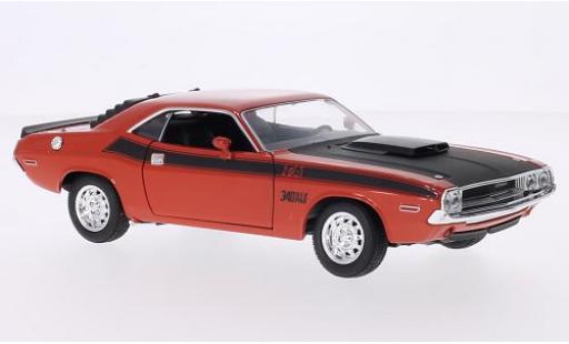 Miniature Dodge Challenger 1/24 Welly T/A orange/matt-noire 1970 Dodge Challenger 1/24 Welly T/A orange/matt-noire 1970 miniature