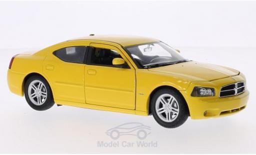 Miniature Dodge Charger 2006 1/24 Welly R/T jaune 2006 Dodge Charger 2006 1/24 Welly R/T jaune 2006 miniature