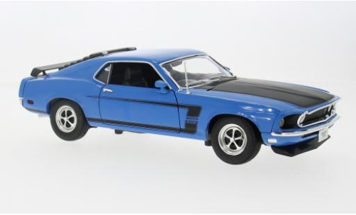 Miniature Ford Mustang 1/18 Welly Boss 302 bleue/noire 1969 1:18 Ford Mustang 1/18 Welly Boss 302 bleue/noire 1969 1:18 miniature