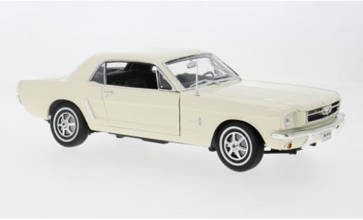 Miniature Ford Mustang 1/18 Welly Hardtop blanche 1964 1:18 Ford Mustang 1/18 Welly Hardtop blanche 1964 1:18 miniature