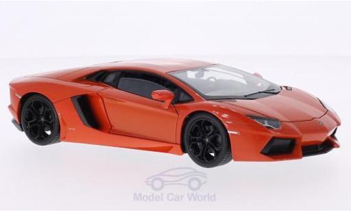 Miniature Lamborghini Aventador 1/24 Welly LP 700-4 metallise orange Lamborghini Aventador 1/24 Welly LP 700-4 metallise orange miniature
