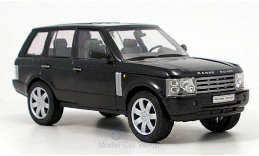 Miniature Land Rover Range Rover 1/24 Welly noire 2003 ohne Vitrine Land Rover Range Rover 1/24 Welly noire 2003 ohne Vitrine miniature