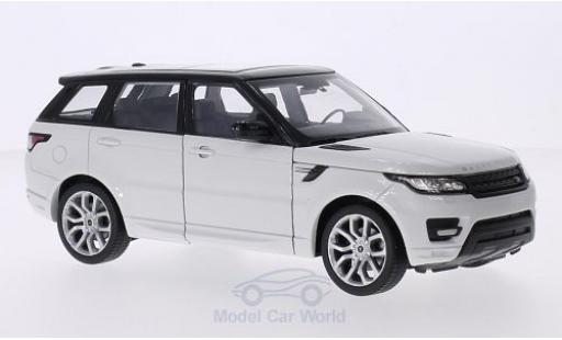 Miniature Land Rover Range Rover 1/24 Welly Sport blanche/noire Land Rover Range Rover 1/24 Welly Sport blanche/noire miniature