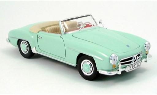 Miniature Mercedes 190 1/18 Welly SL Cabriolet verte 1955 1:18 Mercedes 190 1/18 Welly SL Cabriolet verte 1955 1:18 miniature