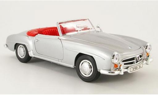 Miniature Mercedes 190 1/18 Welly SL grise offen 1955 1:18 Mercedes 190 1/18 Welly SL grise offen 1955 1:18 miniature