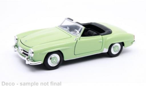 Miniature Mercedes 190 1/24 Welly SL (W121) verte/noire 1955 1:24 Mercedes 190 1/24 Welly SL (W121) verte/noire 1955 1:24 miniature