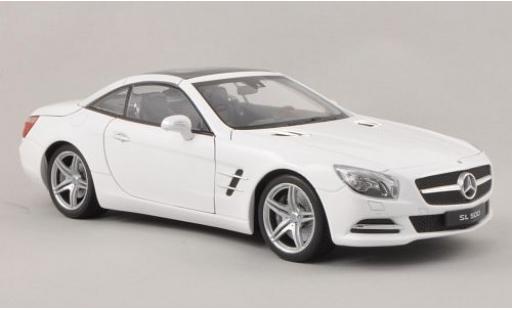 Miniature Mercedes Classe SL 1/18 Welly SL 500 (R231) blanche 2012 1:18 Mercedes Classe SL 1/18 Welly SL 500 (R231) blanche 2012 1:18 miniature