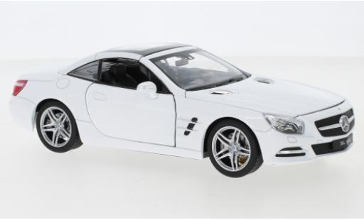 Miniature Mercedes Classe SL 1/24 Welly SL 500 (R231) blanche 2012 toit fermé Mercedes Classe SL 1/24 Welly SL 500 (R231) blanche 2012 toit fermé miniature