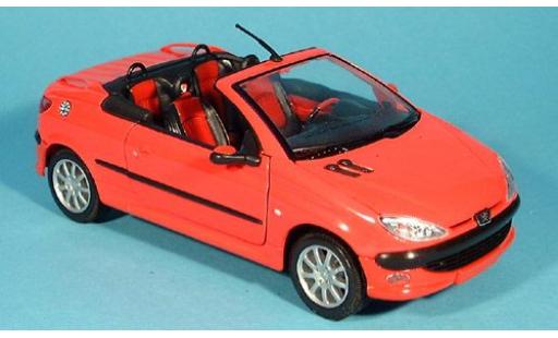 Miniature Peugeot 206 1/24 Welly Cabriolet offen rouge 1:24 Peugeot 206 1/24 Welly Cabriolet offen rouge 1:24 miniature