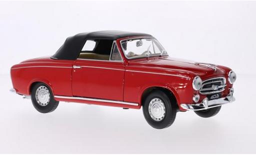 Miniature Peugeot 403 1/18 Welly Cabriolet rouge 1:18 Peugeot 403 1/18 Welly Cabriolet rouge 1:18 miniature