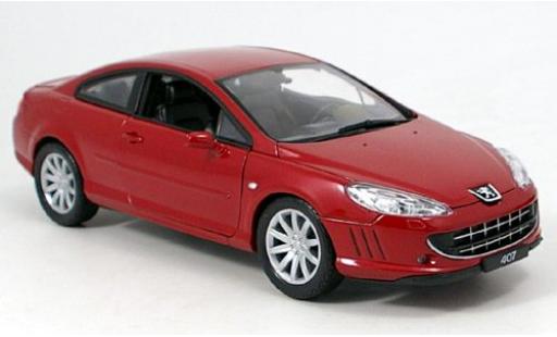 Miniature Peugeot 407 1/18 Welly Coupe rouge 1:18 Peugeot 407 1/18 Welly Coupe rouge 1:18 miniature
