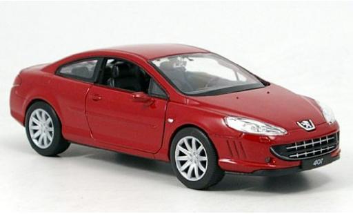 Miniature Peugeot 407 1/24 Welly Coupe rouge 1:24 Peugeot 407 1/24 Welly Coupe rouge 1:24 miniature