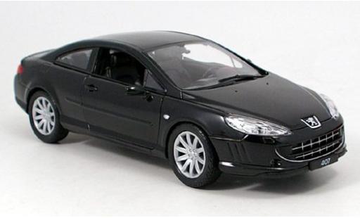 Miniature Peugeot 407 1/18 Welly Coupe noire 1:18 Peugeot 407 1/18 Welly Coupe noire 1:18 miniature