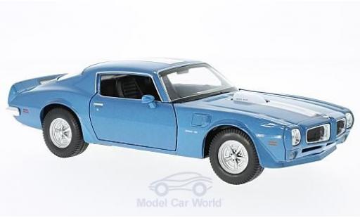 Miniature Pontiac Firebird 1972 1/24 Welly Trans Am bleue/blanche 1972 Pontiac Firebird 1972 1/24 Welly Trans Am bleue/blanche 1972 miniature