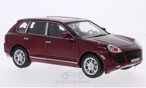 Miniature Porsche Cayenne Turbo 1/24 Welly Turbo rouge Porsche Cayenne Turbo 1/24 Welly Turbo rouge miniature