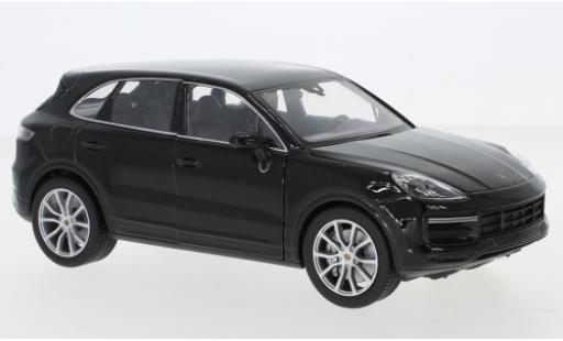 Miniature Porsche Cayenne Turbo 1/24 Welly Turbo noire Porsche Cayenne Turbo 1/24 Welly Turbo noire miniature