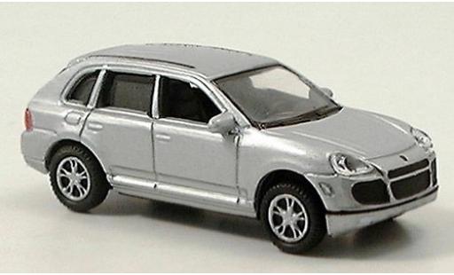 Miniature Porsche Cayenne Turbo 1/87 Welly grise 1:87 Porsche Cayenne Turbo 1/87 Welly grise 1:87 miniature