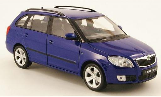 Miniature Skoda Fabia 1/24 Welly II Combi bleue sans Vitrine Skoda Fabia 1/24 Welly II Combi bleue sans Vitrine miniature