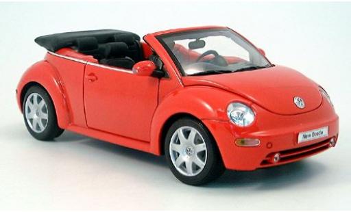 Miniature Volkswagen New Beetle 1/18 Welly Cabriolet rouge 2003 1:18 Volkswagen New Beetle 1/18 Welly Cabriolet rouge 2003 1:18 miniature