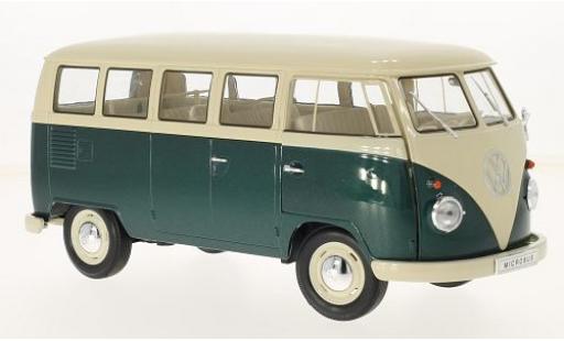 Miniature Volkswagen T1 1/18 Welly beige/verte 1963 bus Volkswagen T1 1/18 Welly beige/verte 1963 bus miniature