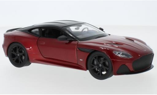 Miniature Aston Martin DBS 1/24 Welly Superleggera metallise rouge foncé/noire 2018 Aston Martin DBS 1/24 Welly Superleggera metallise rouge foncé/noire 2018 miniature