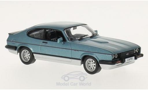 Miniature Ford Capri 1/43 WhiteBox MKIII 2.8 Injection metallise bleue/grise 1982 Ford Capri 1/43 WhiteBox MKIII 2.8 Injection metallise bleue/grise 1982 miniature