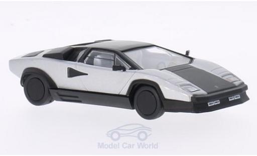 Miniature Lamborghini Countach 1/43 WhiteBox Evoluzione grise/matt-noire 1987 Lamborghini Countach 1/43 WhiteBox Evoluzione grise/matt-noire 1987 miniature