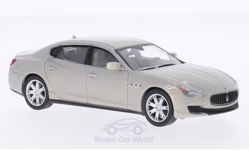 Miniature Maserati Quattroporte 1/43 WhiteBox GTS metallise grise 2013 Maserati Quattroporte 1/43 WhiteBox GTS metallise grise 2013 miniature
