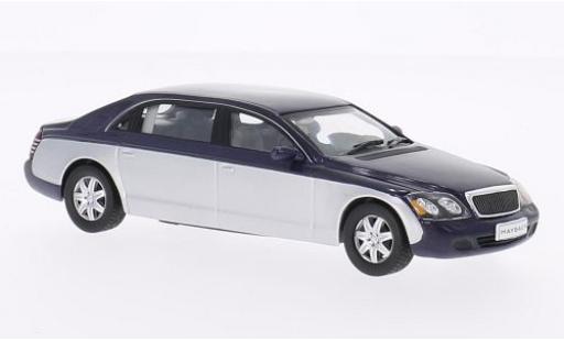 Miniature Maybach 62 1/43 WhiteBox metallise bleue/grise 2009 Maybach 62 1/43 WhiteBox metallise bleue/grise 2009 miniature