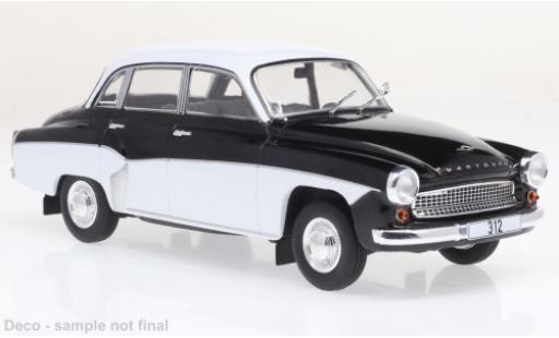 Miniature Wartburg 312 1/24 WhiteBox noire/blanche 1974 Wartburg 312 1/24 WhiteBox noire/blanche 1974 miniature