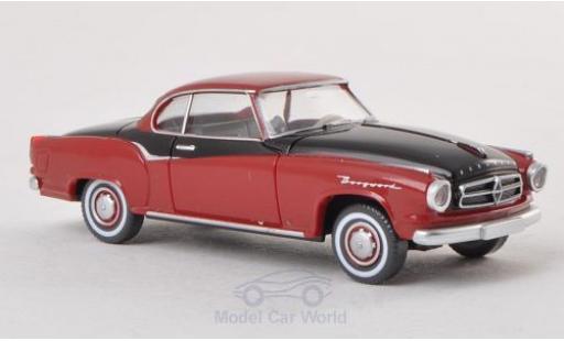 Miniature Borgward Isabella 1/87 Wiking Coupé rouge/noire Borgward Isabella 1/87 Wiking Coupé rouge/noire miniature