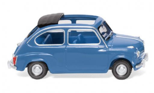 Miniature Fiat 600 1/87 Wiking bleue 1955 Fiat 600 1/87 Wiking bleue 1955 miniature