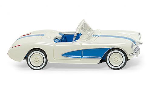 Miniature Chevrolet Corvette 1/87 Wiking (C1) Cabriolet blanche/bleu 1953 Chevrolet Corvette 1/87 Wiking (C1) Cabriolet blanche/bleu 1953 miniature