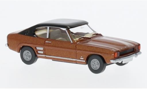Miniature Ford Capri 1/87 Wiking MKI metallise brun/noire 1969 Ford Capri 1/87 Wiking MKI metallise brun/noire 1969 miniature