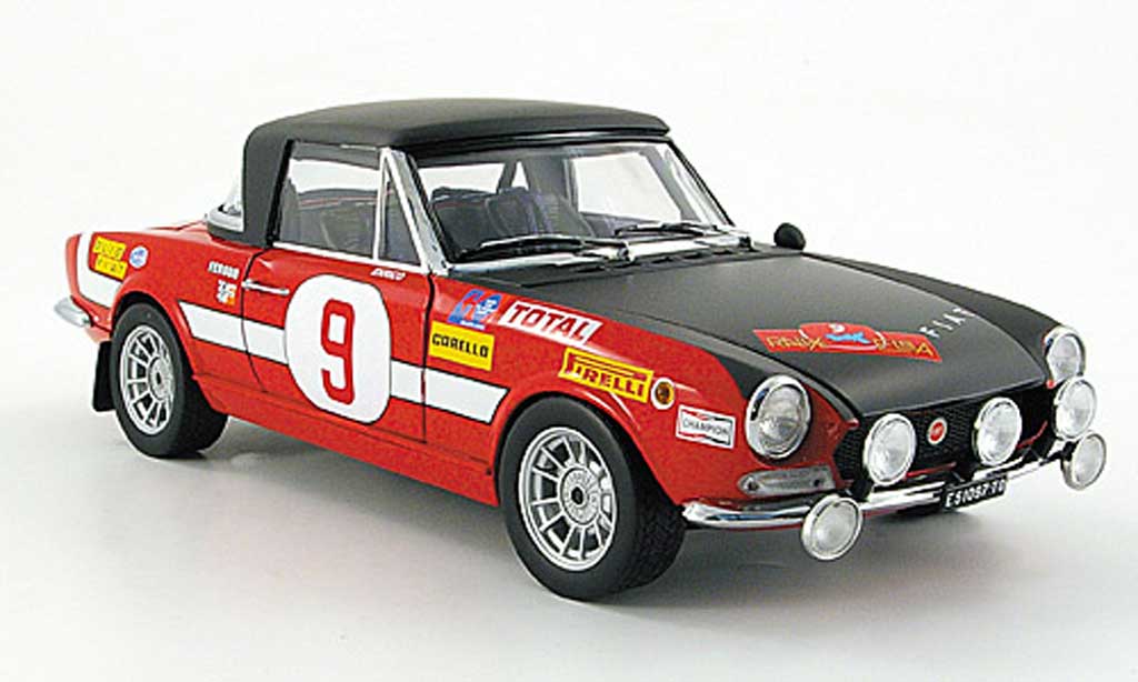 8月以降発売予定FIAT 124 RALLY RGT N 49 RALLY MONTECARLO 2022 RED  WHITE BLACK SPARK 43 ミニカー 価格比較