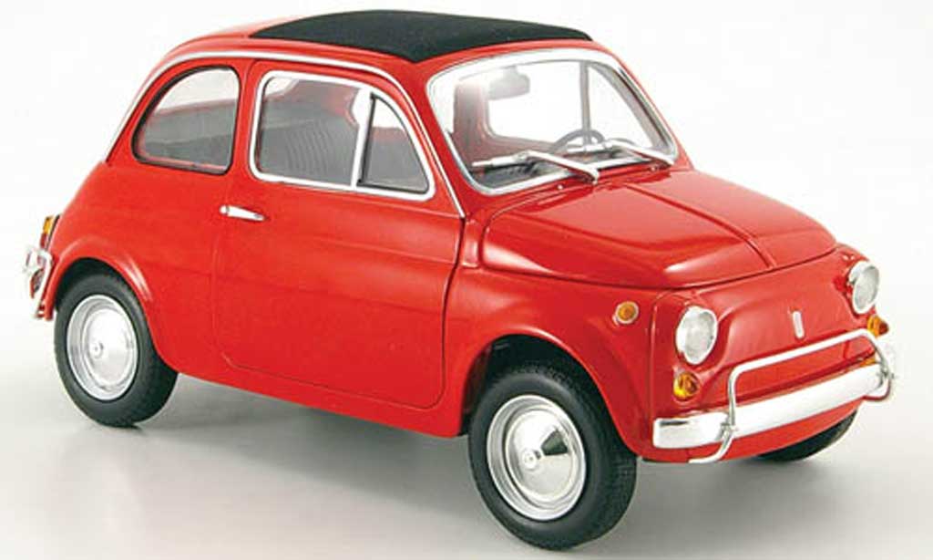 Miniature Fiat 500 1/43 Solido Rouge Offen 1957 - Voiture