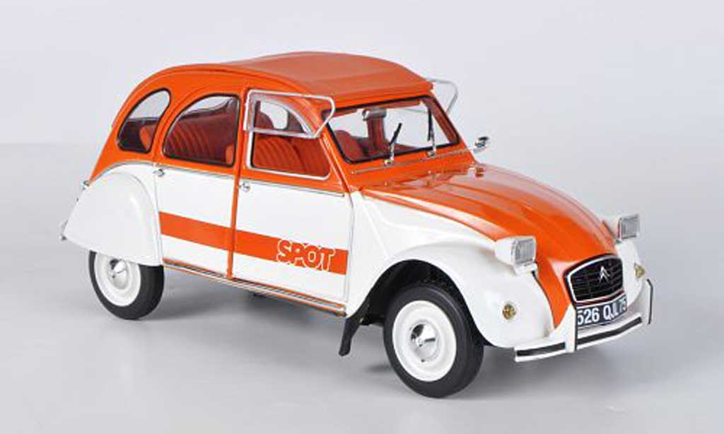 Modèle de voiture à l'échelle 1:18, compatible avec Citroen 2CV 1957,  modèle de voiture en alliage de simulation, porte complète, cadeau