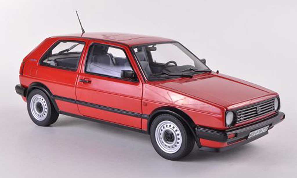 Miniature Volkswagen Golf 2 1/18 Norev 2 CL Rouge 1987 - Voiture ...