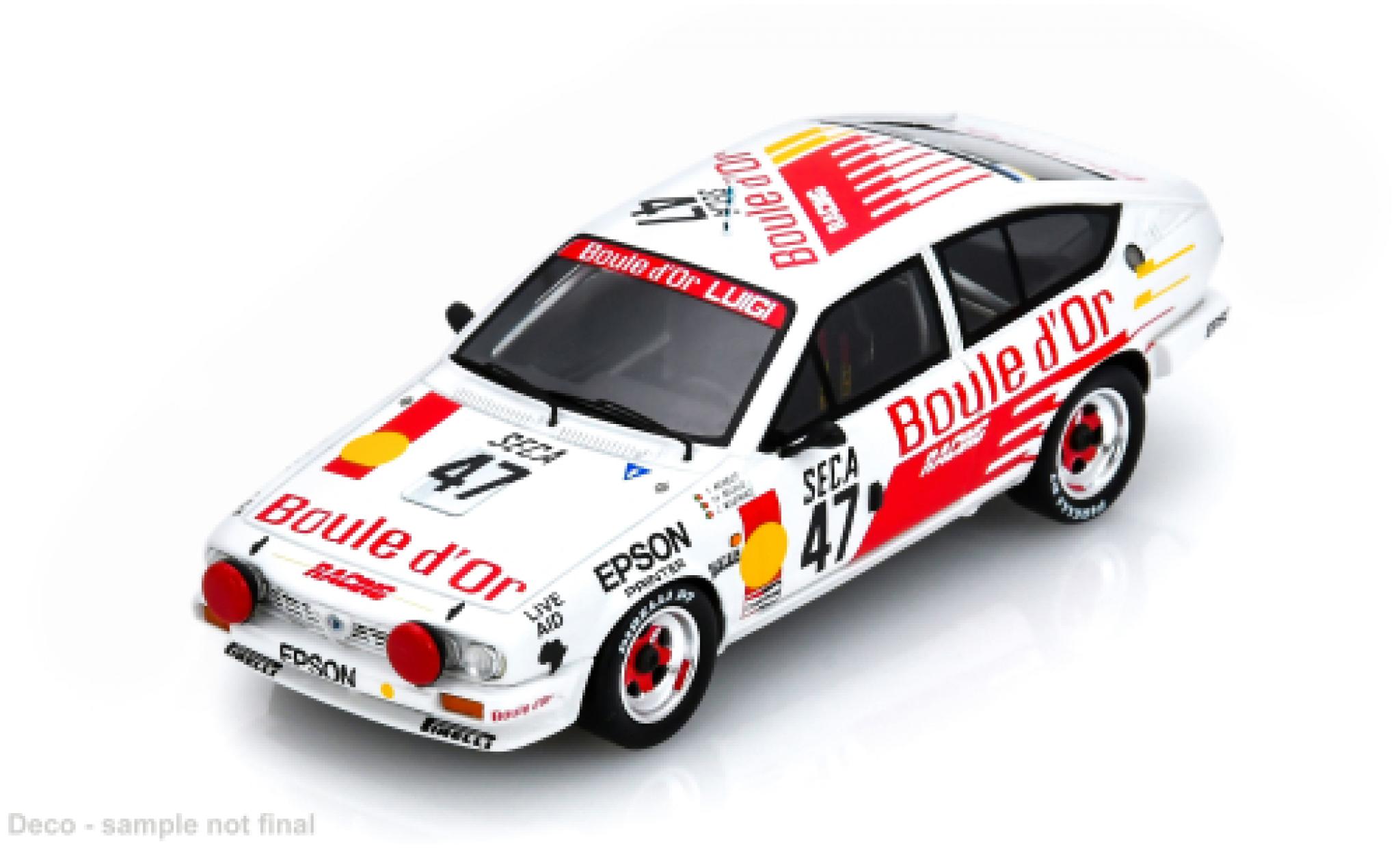 Alfa Romeo GT 1/43 Spark V 6 24h Spa 1985 #47 P.Meirelles/C.Melville 1:43 miniature