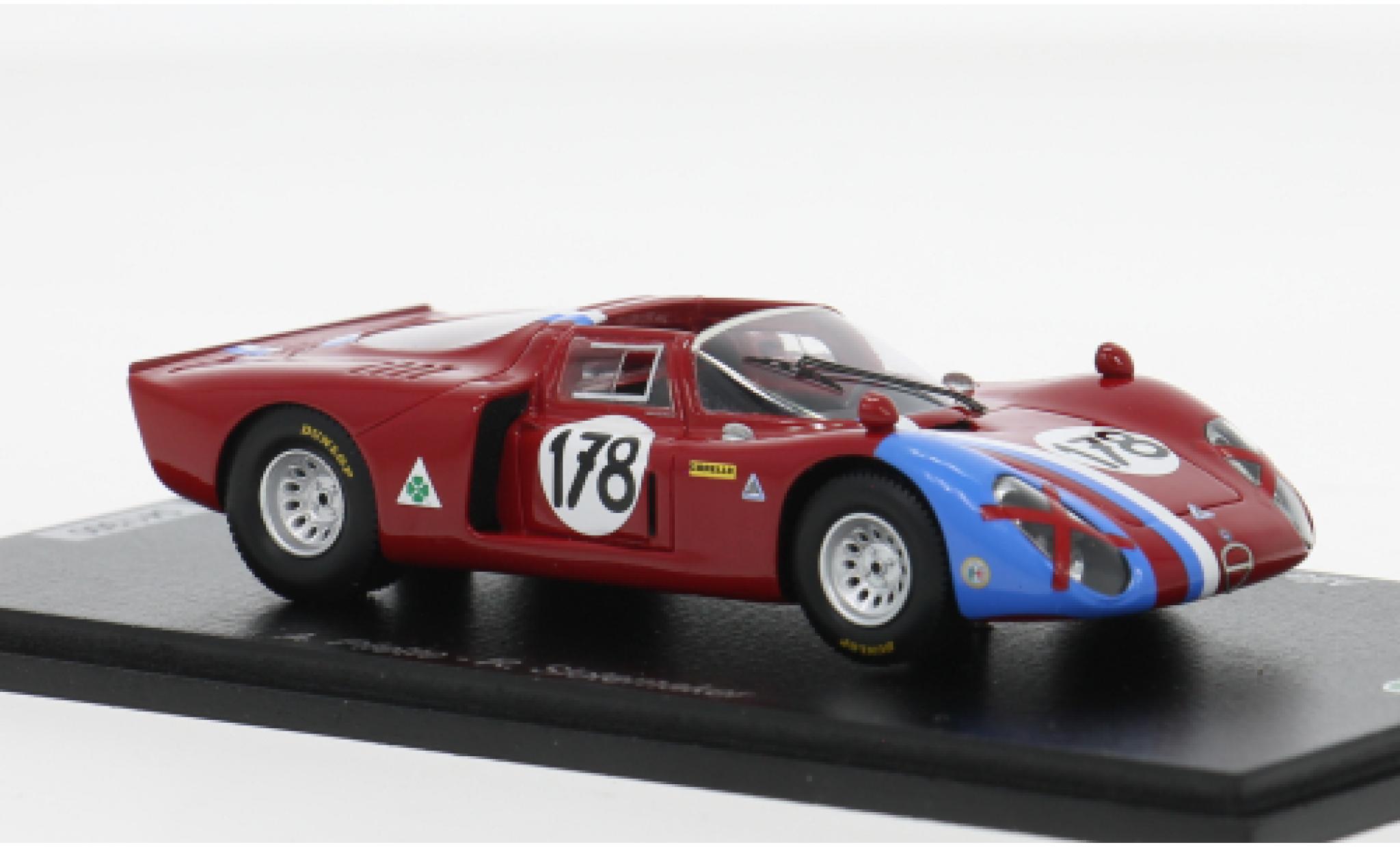Alfa Romeo T33 1/43 Spark /2 Targa Florio 1968 #178 A.Pilette/R.Slotemaker 1:43 miniature